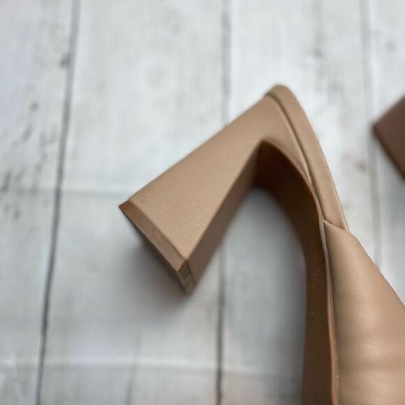 Nordstrom Open Edit Nude Chunky Heel | 9.5 - Picture 4 of 8